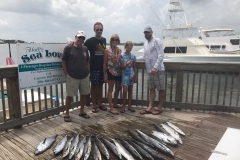 Fishing haul after charter