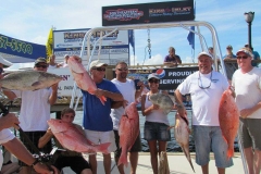Group after fishing charter